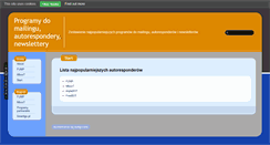 Desktop Screenshot of mailing.smartigo.pl